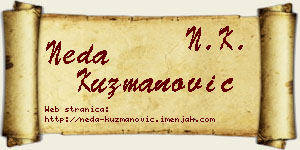 Neda Kuzmanović vizit kartica